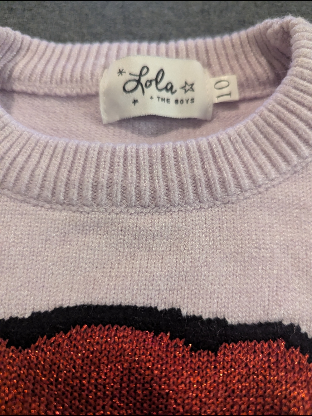 Lola And The Boys Girls Bubble Gum Pom-Pom Sweater - Pale Pink - Picture 4 of 4